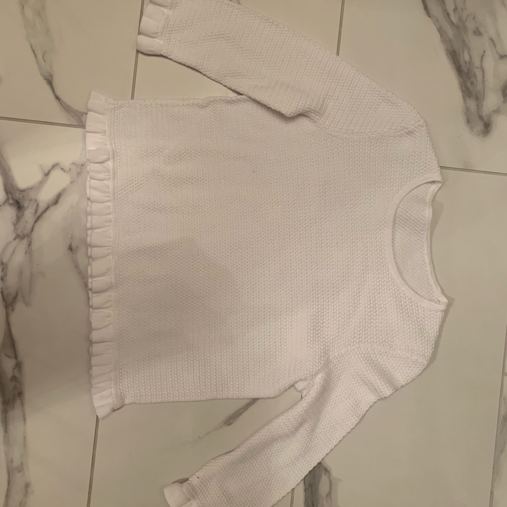 WHITE LONG SLEEVE PACSUN SWEATER TOP